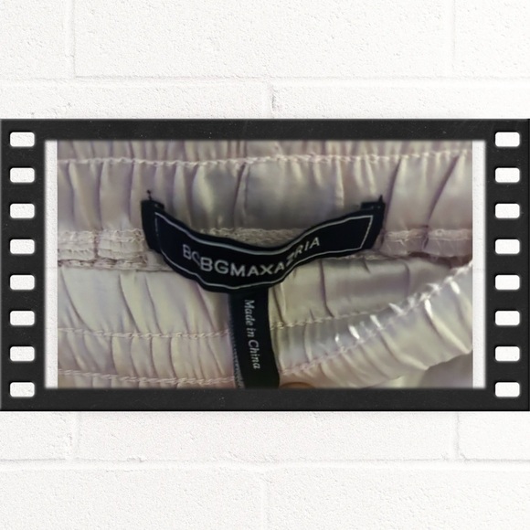 🆕*NWOT* BCBGMAXAZRIA | XL | Light pink satin lounge pants wide legs - Picture 10 of 13